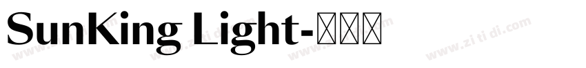 SunKing Light字体转换